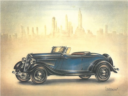 1934 Ford Roadster: Illustrated by Piet Olyslager