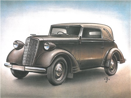 1936 Opel 2.0 Liter: Illustrated by Piet Olyslager