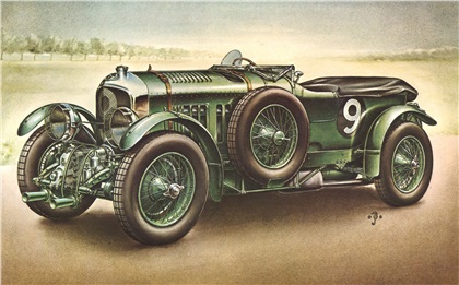 1930 Bentley 4½-Litre Blower: Illustrated by Piet Olyslager