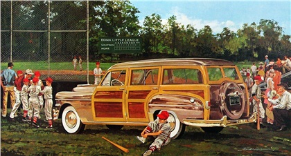 Suburban Need — 1949 Chrysler Royal Station Wagon: Illustrated by James B. Deneen