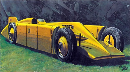 Irving-Napier Special 'Golden Arrow' (1929): Illustrated by Edouard KÜHN