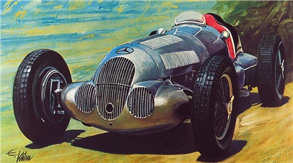 Mercedes-Benz W125 (1937): Illustrated by Edouard KÜHN