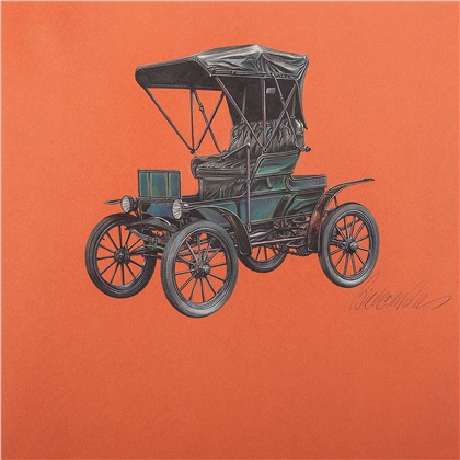 1902 Baker Electric Runabout: Illustrated by Jerome D. Biederman
