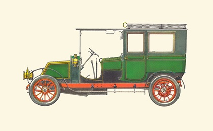 1906 Renault 20PS Limousine: Illustrated by Horst Schleef