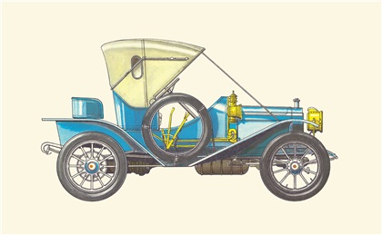 1909 Packard: Illustrated by Horst Schleef