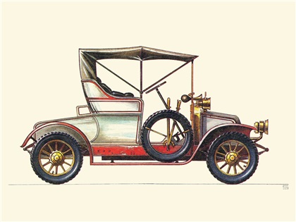 1911 Renault Voiturette: Illustrated by Ralf Swoboda