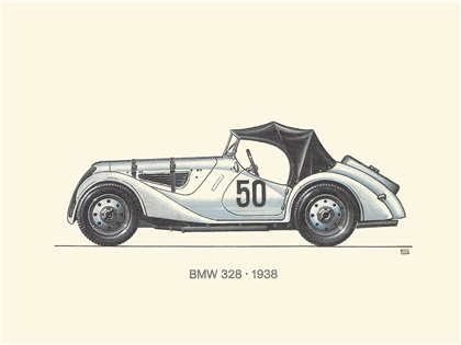 1938 BMW 328: Illustrated by Ralf Swoboda
