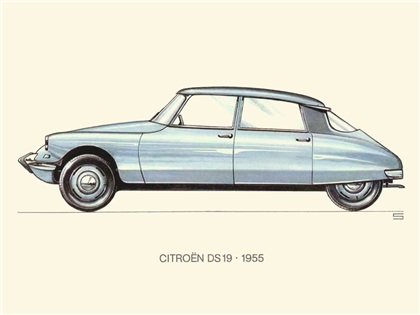 1955 Citroën DS19: Illustrated by Ralf Swoboda