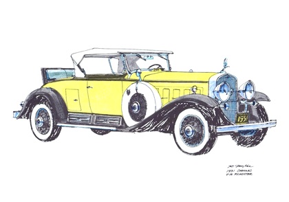 1931 Cadillac V-16 Roadster: Illustrated by Ron McKee