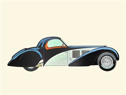 Bugatti Type 57 Atalante - Illustrated by Hans A. Muth