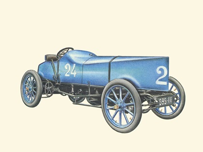 1904 Gobron-Brillie (Louis Rigolly 94.78/103.56 mph)