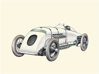 1926 Higham Special (Parry Thomas 169.30/171.02 mph): Illustrated by Piet Olyslager
