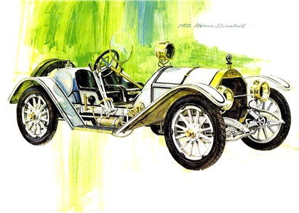 1912 Mercer Raceabout – Illustrated by Charlie Allen