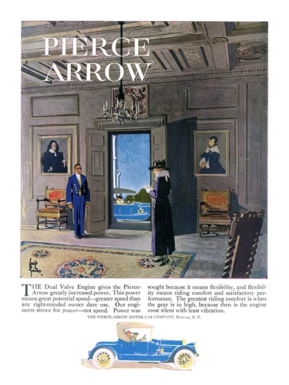 Pierce-Arrow Ad (April, 1919) – Illustrated by Adolph Treidler