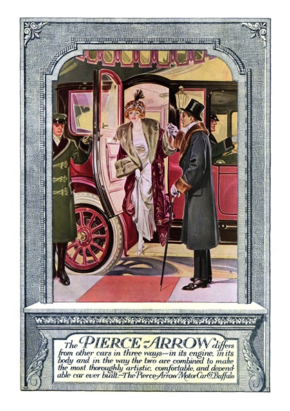 Pierce-Arrow Ad (December, 1912) – Illustrated by Frank Xavier Leyendecker