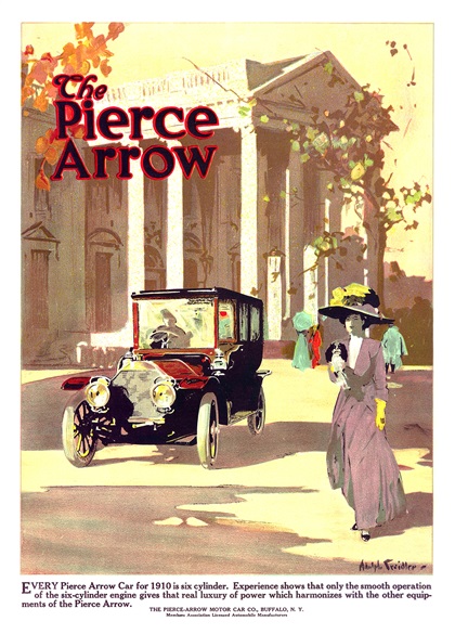 Pierce-Arrow Ad (September, 1909) – Illustrated by Adolph Treidler