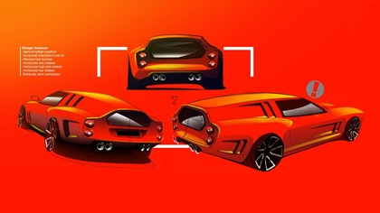 Ferrari Breadvan Homage by Niels van Roij Design – Design Sketch, 2018