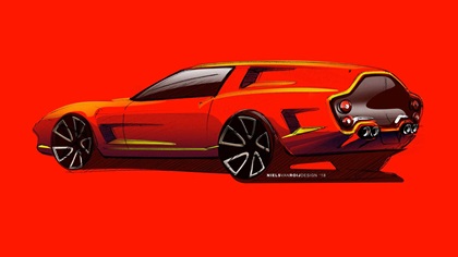 Ferrari Breadvan Homage by Niels van Roij Design – Design Sketch, 2018