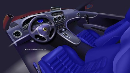 Ferrari Breadvan Homage by Niels van Roij Design – Interior – Design Sketch, 2018