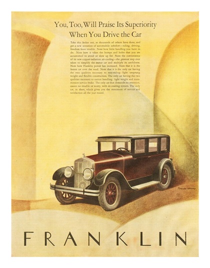Franklin Advertising Art by Everett Henry (1926)