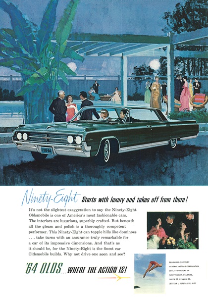 Oldsmobile Ninety-Eight Ad (November, 1963)
