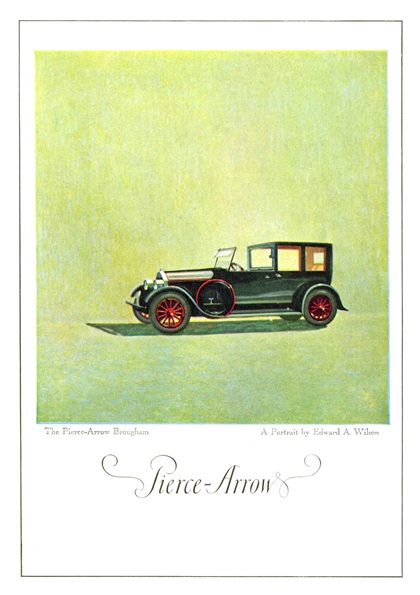 Pierce-Arrow Brougham Ad (March, 1921) – Illustrated by Edward A. Wilson