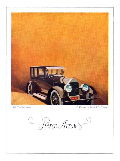 Pierce-Arrow Vestibule Sedan Ad (May, 1921) – Illustrated by Edward A. Wilson