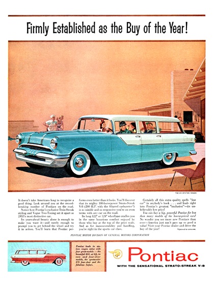 Pontiac 870 Station Wagon (June, 1955) – Firmly Established as the Buy of the Year