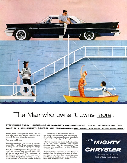 Chrysler Saratoga 2-Door Hardtop Ad (March, 1958)