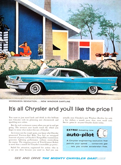 Chrysler Windsor Dartline Ad (May–June, 1958)