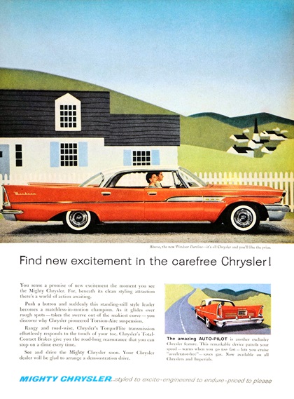 Chrysler Windsor Dartline Ad (June, 1958)