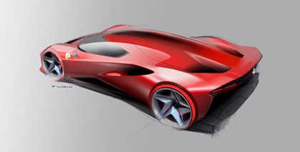Ferrari SP48 Unica (2022) – Design Sketch