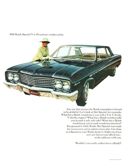 Buick Special V-6 Standard Coupe Ad (January, 1965)