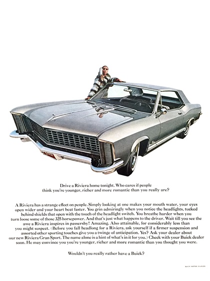 Buick Riviera Gran Sport Ad (February, 1965)