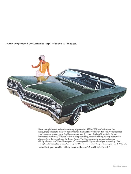 Buick Wildcat Ad (July, 1965)