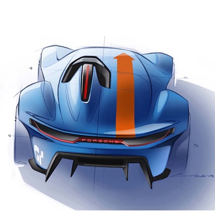 Porsche Vision GT Spyder (2022) – Design Sketch by Fabian Schmölz