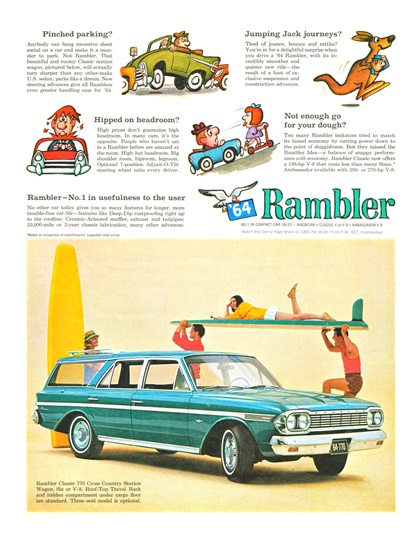 Rambler 770 Cross Country Station Wagon Ad (1964)