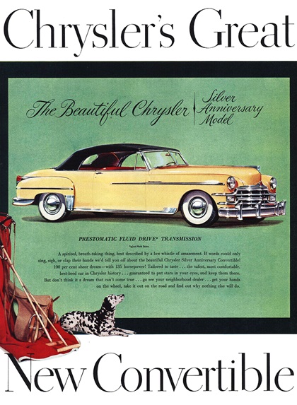 Chrysler Ad (June–July, 1949) – Chrysler's Great New Convertible