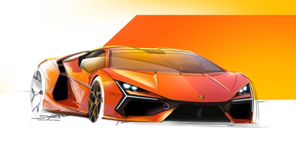 Lamborghini LB744 Revuelto (2023) – Design Sketch