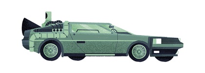 DeLorean DMC-12 – Illustrated by MUTI Creative Studio