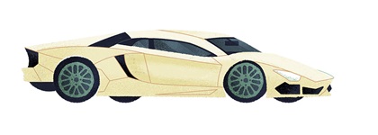 Lamborghini Aventador – Illustrated by MUTI Creative Studio