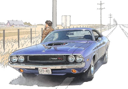 Dodge Challenger R/T, 1970 – Illustrated by Kiyotaka Nagano