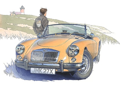 MGA, 1955 – Illustrated by Kiyotaka Nagano