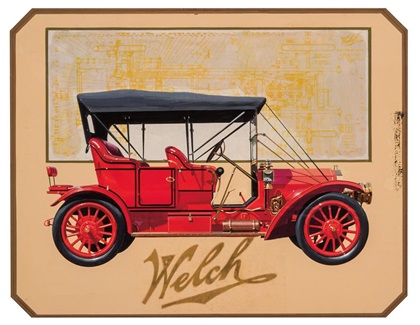 1909 Welch Touring Car Model 4-0 – Illustrated by Thomas Maclay Hoyne