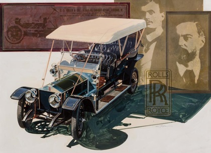 1911 Rolls-Royce 40/50 HP Silver Ghost – Illustrated by Thomas Maclay Hoyne