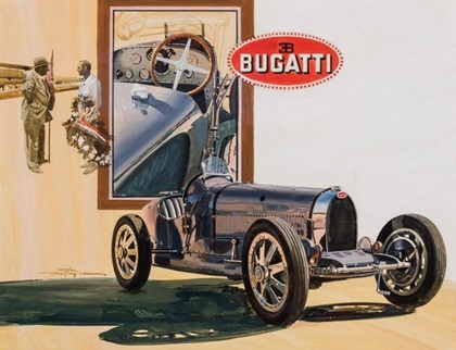1927 Bugatti type 35 B Grand Prix – Illustrated by Thomas Maclay Hoyne