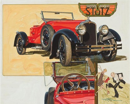 1927 Stutz Black Hawk Speedster Series AA – Illustrated by Thomas Maclay Hoyne