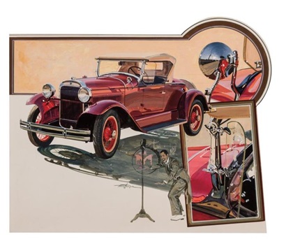 1929 Essex Boattail Speedabout – Illustrated by Thomas Maclay Hoyne