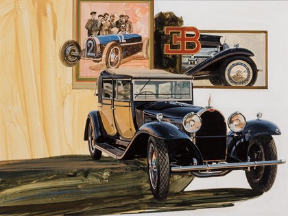 1931 Bugatti Type 41 Royale Berline De' Voyage – Illustrated by Thomas Maclay Hoyne
