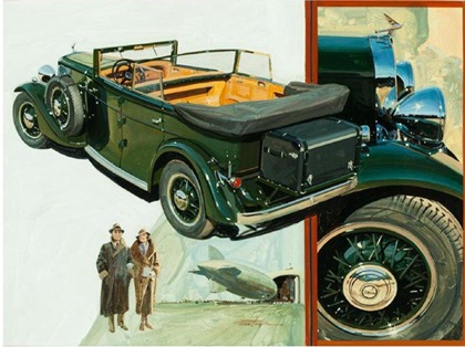 1933 Franklin Custom Six Pirate Phaeton – Illustrated by Thomas Maclay Hoyne